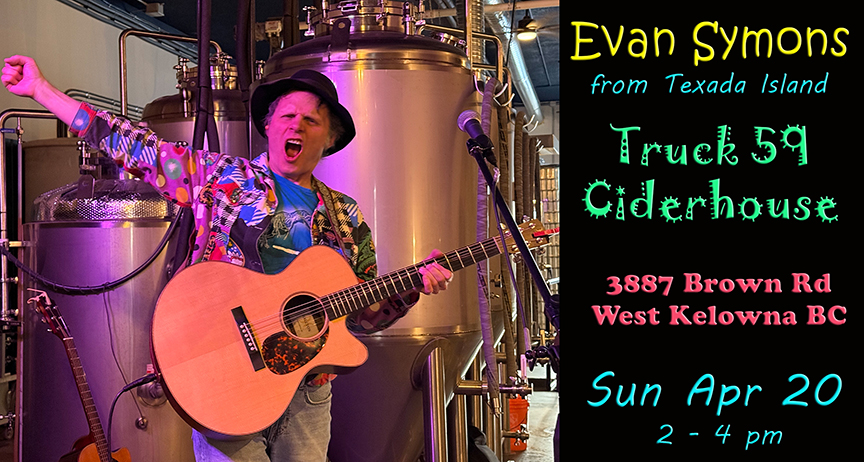 Evan Symons @ Truck 59 Ciderhouse in West Kelowna
                !